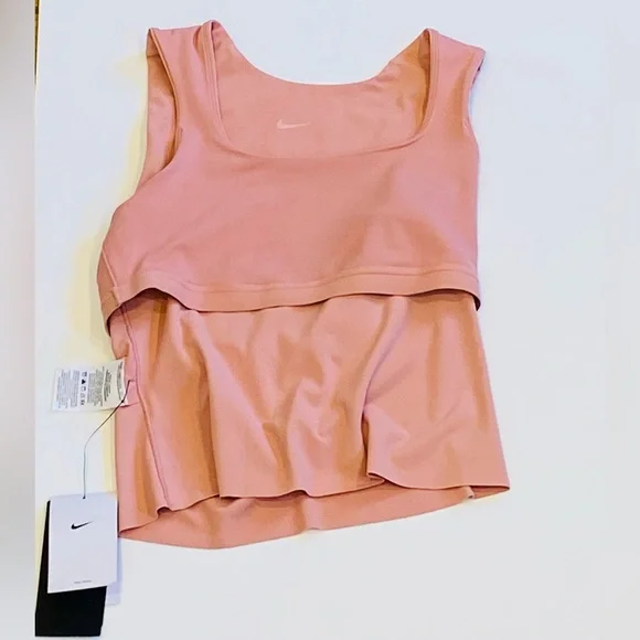 Nike Zenvy Women's Dri-FIT Tank Top shelf bra NWT perfect M size NWT so soft - Picture 5 of 9